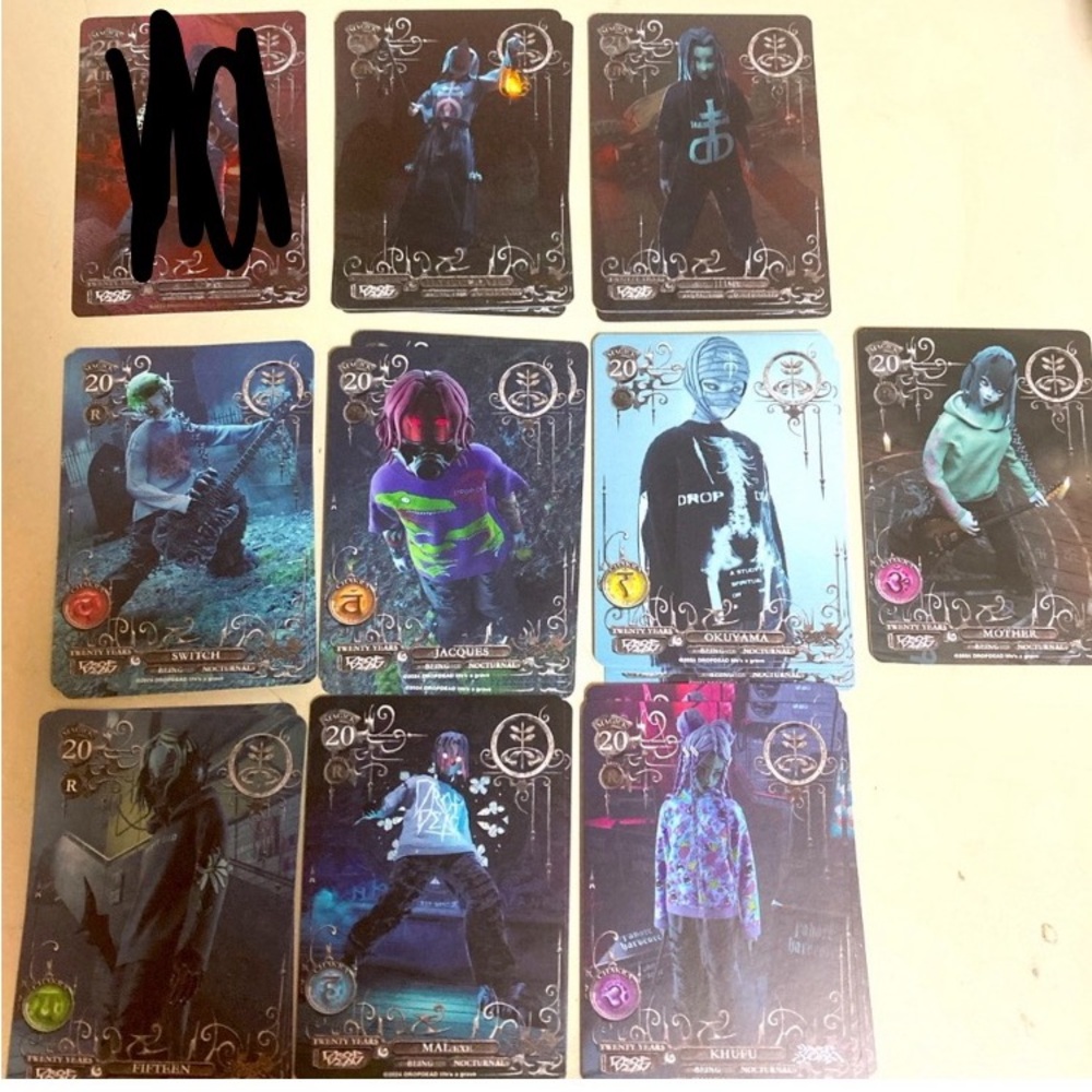 Dropdead Trading Cards Set 8 20th anniversary